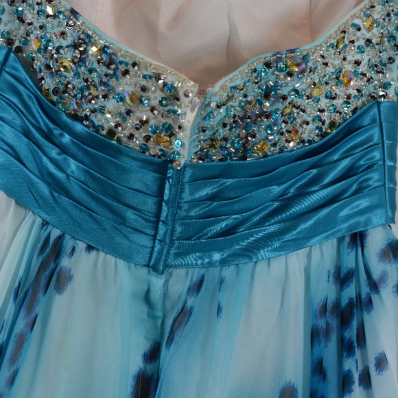 Blush Sequin/Beaded/Rhinestone Prom Dress SZ 6 - Picture 8 of 9